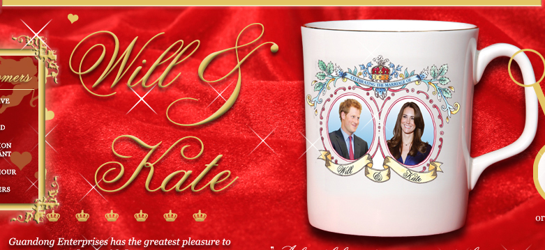 will and kate mug. Will amp; Kate? Not so much.